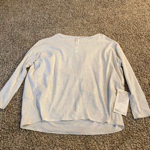 Back in action lululemon shirt